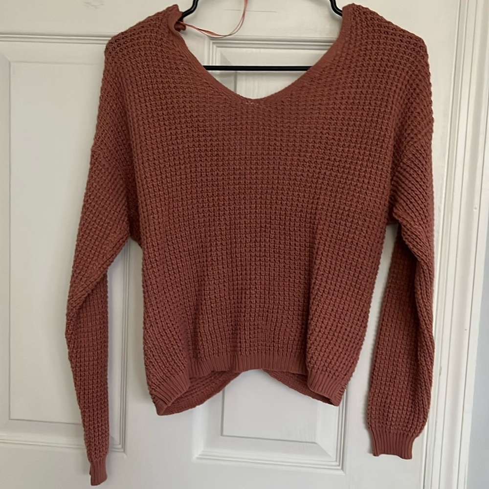 Moon and Madison blush pinky sweater. Size xs fits like a small.